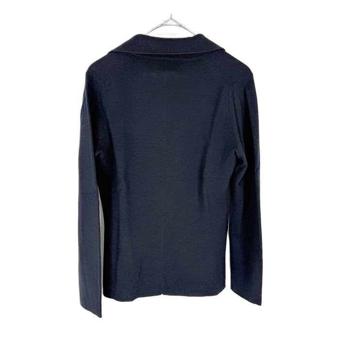 【中古】ユナイテッドアローズ UNITED ARROWS ニットジャケット シングルボタン ウール ネイビー 濃紺 i0515n0016