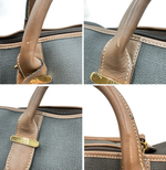 Load image into Gallery viewer, 【中古】ダンヒル Dunhill ボストンバッグ PVC レザー ブラウン 大容量 南京錠 j0223tq00620
