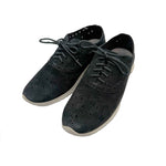画像をギャラリービューアに読み込む, 【中古】コールハーン COLE HAAN スニーカー スエード パンチング オックスフォード風 軽量 ブラック 黒 i0717n00414
