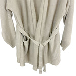 画像をギャラリービューアに読み込む, 【中古】ギャルリーヴィー GALERIE VIE リネンカーディガン ベルト付き ナチュラル
