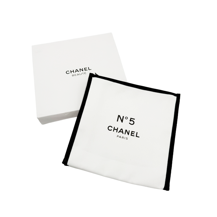 中古】シャネル CHANEL ノベルティ ポーチ ロゴデザイン ブラック