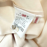 将图片加载到图库查看器，【中古】ドレステリア DRESSTERIOR ノーカラーブラウス ストレッチ タグ付き ライトベージュ i0703n0168
