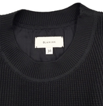 Load image into Gallery viewer, 【中古】BLAMINK ブラミンク ワッフルTシャツ ブラック コットン100％ 半袖 カットソー レディース j0410a00827
