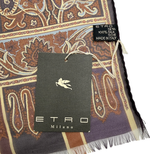 画像をギャラリービューアに読み込む, 【中古】エトロ ETRO シルクスカーフ ペイズリー柄 ブラウン マルチカラー j0223tq02920
