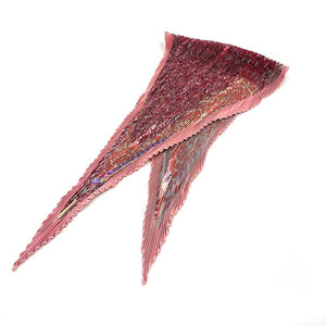 【中古】エルメス HERMES プリーツスカーフ カレ90 スカーフ シルク AXIS MUNDI (detail) 世界の中心軸 ピンク系 h0216aq013105