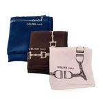 将图片加载到图库查看器，【中古】CELINE セリーヌ スカーフ 3点セット ビット柄 大判 シルク100％ i0727tq00813
