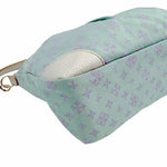 将图片加载到图库查看器，【中古】russet ラシット ショルダーバッグ ミントグリーン ナイロン×レザー 軽量 i1012oq0085
