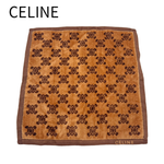 Load image into Gallery viewer, 【中古】CELINE セリーヌ タオルハンカチ マカダム ブラウン 綿100％ レディース j0618lq0175

