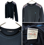 Load image into Gallery viewer, 【中古】バーバリーブラックレーベル BURBERRY BLACK LABEL ノバチェック切替 長袖カットソー i1207oq00540
