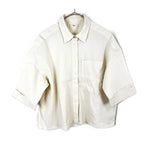 Load image into Gallery viewer, 【中古】イエナ IENA 半袖リネンシャツ ワイドシルエット サファリシャツ風 アイボリー i0526y0108
