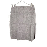 Load image into Gallery viewer, 【中古】オールドイングランド OLD ENGLAND ひざ丈リネンスカート 台形 ベージュ ライトブラウン系 i0703n0095
