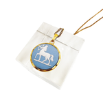 Load image into Gallery viewer, 【中古】WEDGWOOD ウェッジウッド ジャスパー ネックレス ゴールド ブルー j0405oq03330
