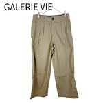 画像をギャラリービューアに読み込む, 【中古】ギャルリー・ヴィー GALERIE VIE パンツ 36 ベージュ コットン100％ テーパード i1014n0046
