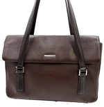 Load image into Gallery viewer, 【中古】BURBERRY バーバリー レザー ハンドバッグ A4可 ビジネス 通勤 ロゴプレート トートバッグ i0922lq00393
