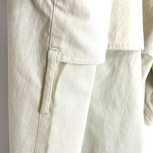 【中古】ロンドンフォグ LONDONFOG トレンチコート スプリングコート オーバーサイズ 肩パッド クリーム色 g0704k006