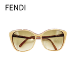 画像をギャラリービューアに読み込む, 【中古】FENDI フェンディ サングラス ベージュ FF柄 レディース j0618lq02149

