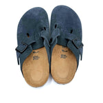 Load image into Gallery viewer, 【中古】ビルケンシュトック BIRKENSTOCK ボストン サンダル スエード 未使用 くすみネイビー i0717n00321
