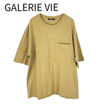 画像をギャラリービューアに読み込む, 【中古】ギャルリー ヴィー GALERIE VIE Tシャツ 半袖 マスタード クルーネック j0817n00155
