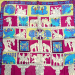 将图片加载到图库查看器，【中古】エルメス HERMES スカーフ 塔門 TORANA 柄 カラフル おしゃれ マルチカラー くすみライトグリーン系 i0810oq00680
