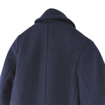 画像をギャラリービューアに読み込む, 【中古】Drawer ドゥロワー ウールコート ネイビー 金ボタン ダブル i0818o00130
