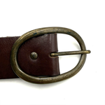 Load image into Gallery viewer, 【中古】theory セオリー 本革 レザーベルト ブラウン イタリア製 ハンドメイド i0731wq0101
