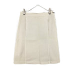 Load image into Gallery viewer, 【中古】ルヴェルソーノアール Le Verseaunoir ひざ丈台形スカート コットン ストレッチ ライトベージュ i0703n0084
