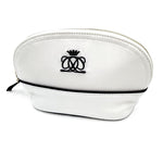 将图片加载到图库查看器，【中古】ドゥロワー Drawer ノベルティトラベルポーチ 大小2個セット パイピング 白 黒 i0501k00510
