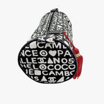 画像をギャラリービューアに読み込む, 【中古】シャネル CHANEL ポーチ タッセル 筒形 総柄 ブラック j0925aq03429
