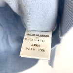 Load image into Gallery viewer, 【中古】高島屋 TAKASHIMAYA カシミヤニットカーディガン クルーネック 長袖 上品 ライトブルー 水色 h0613y0085
