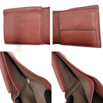 将图片加载到图库查看器，【中古】ボッテガヴェネタ BOTTEGA VENETA 財布 二つ折り イントレチャート 編込み くすみレッド i0606aq01952
