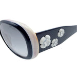 Load image into Gallery viewer, 【中古】シャネル CHANEL サングラス 5113 フラワーモチーフ ココマーク 白 ネイビー j0215pq02193
