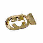 Load image into Gallery viewer, 【中古】グッチ GUCCI ベルトバックル インターロッキングG ダブルG ゴールドカラー 金具 j0712oq01917
