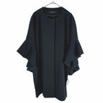 画像をギャラリービューアに読み込む, 【中古】NOUQUE ヌーク 黒 コート フレアスリーブ 新品タグ付き ブラック ノーカラー i1229m01112
