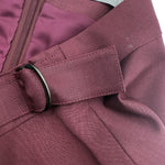 Load image into Gallery viewer, 【中古】セオリーリュクス Theory luxe スカート ひざ丈 台形 未使用 ワインレッド i0703n0025
