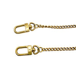 画像をギャラリービューアに読み込む, 【中古】Louis Vuitton ルイヴィトン チェーンストラップ ブラウン ゴールド金具 バッグ用 j0626oq001108
