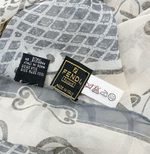 画像をギャラリービューアに読み込む, 【中古】フェンディ FENDI スカーフ ストール グレー 総柄 大判 i1207oq00865
