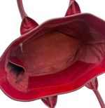 画像をギャラリービューアに読み込む, 【中古】HIROFU ヒロフ レザー トートバッグ 赤 レッド 本革 シンプル i1029pq02540
