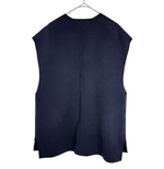 画像をギャラリービューアに読み込む, 【中古】ドゥロワー Drawer ジレ ベスト ネイビー ノースリーブ コットン i1117a00442
