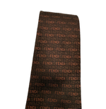 Load image into Gallery viewer, 【中古】フェンディ FENDI ネクタイ ブラウン FFロゴ 総柄 シルク i1029pq00718
