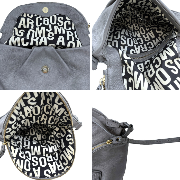 【中古】マークジェイコブス MARC JACOBS ショルダーバッグ ナターシャ おしゃれ グレー i0922lq01511