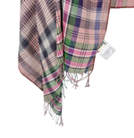 画像をギャラリービューアに読み込む, 【中古】エピス EPICE ストール チェック柄 マルチカラー 大判 フリンジ i1215i0264
