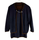 画像をギャラリービューアに読み込む, 【中古】Hermès エルメス アンサンブル リバーシブル ニットカーディガン カシミヤ100％ i1219h00175
