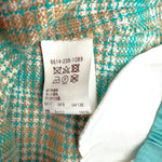 Load image into Gallery viewer, 【中古】ドゥロワー Drawer グレンチェックドロストパンツ コットン シルク エメラルドグリーン ベージュ i0805k00216
