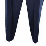 画像をギャラリービューアに読み込む, 【中古】Drawer ドゥロワー ラインパンツ ウール フラノライン ネイビー i1222y00716
