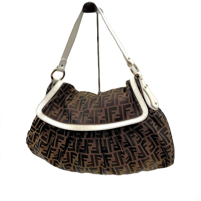 FENDI 赤ストラップ ショルダーバッグ トートバッグ 大きめ FF FENDI