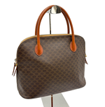 画像をギャラリービューアに読み込む, 【中古】CELINE セリーヌ ハンドバッグ レザー レディース バッグ ブラウン系 ゴールド金具 j0215pq02271
