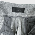 Load image into Gallery viewer, 【中古】JOSEPH ジョゼフ ウールパンツ ヘリンボーン アジャスター ストレート 通勤 オフィス i0911n0064
