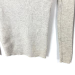 将图片加载到图库查看器，【中古】エストネーション ESTNATION 細リブニット ボートネック ウール 柔らか ライトグレージュ系 h1226wq01216
