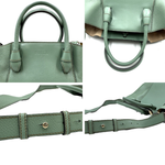 将图片加载到图库查看器，【中古】フルラ FURLA ハンドバッグ 2way ショルダーベルト くすみカラー グリーン系 i0710lq00160
