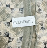 画像をギャラリービューアに読み込む, 【中古】Calvin Klein カルバンクライン スカーフ シフォン ベージュ シルク100% j0223tq0235
